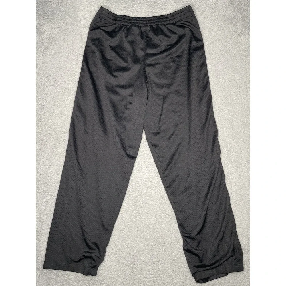 Rare VTG LOGO Athletic Sacramento Kings Tear Away Warm-Up Pants Black Mens Sz XL